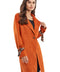 Vegan Suede Lapel Collar Single Button Jacket Coat