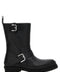 Vegea Fabric Biker Ankle Boots with Buckles