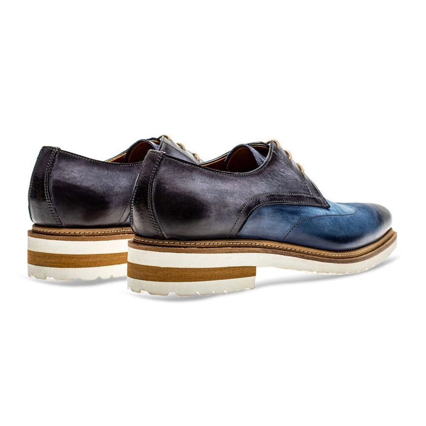 Veloce Derby Blue Antracite-Shoes - Men-JOSE REAL-42-NABUK BLUE ANTRACITE-Urbanheer