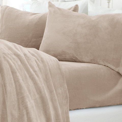Velvet Plush Sheet Set Rose