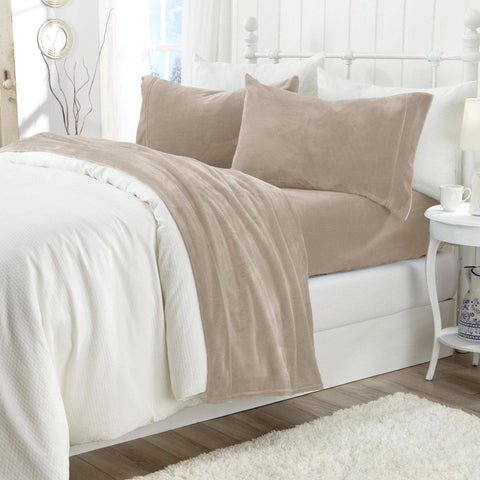 Velvet Plush Sheet Set Rose