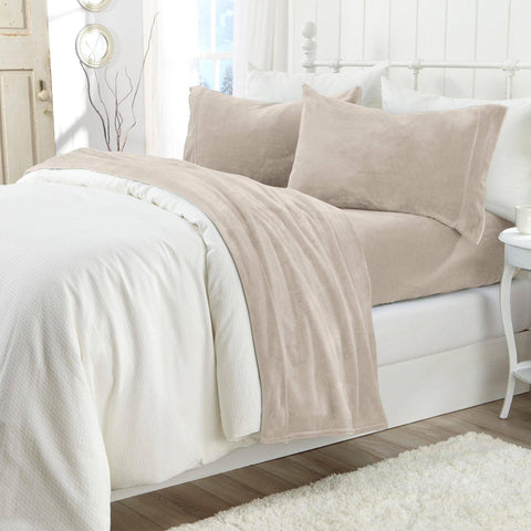 Velvet Plush Sheet Set Rose