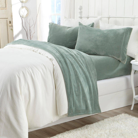 Velvet Plush Sheet Set Rose