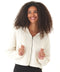 Venetia Triblend Fleece Crop Zip Hoodie