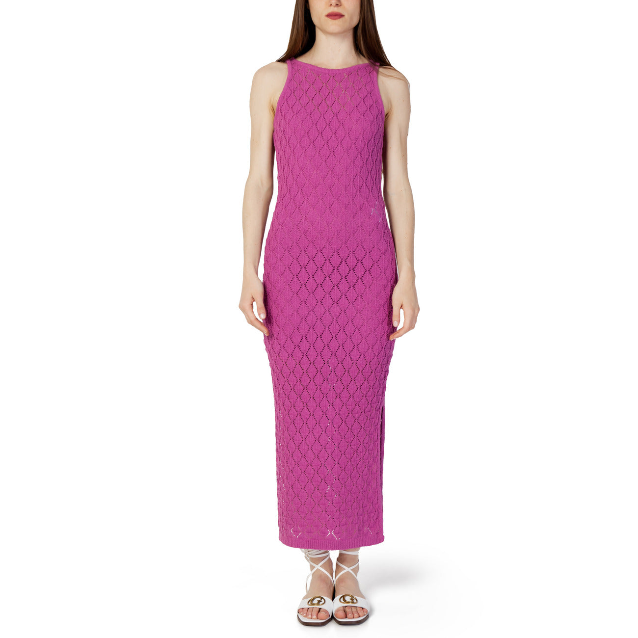 open lace back dress Buy VERO MODA Regular Fit Dress(252761101_Deep Orchid_L) at Amazon.in main image 0