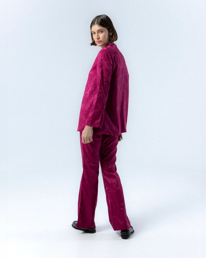 Verónica Jacquard Fuchsia Jacket-Jacket-NIZA-38-Urbanheer