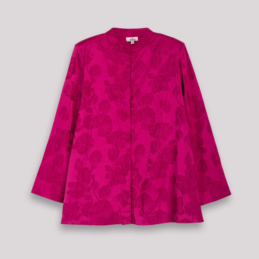 Verónica Jacquard Fuchsia Jacket-Jacket-NIZA-38-Urbanheer