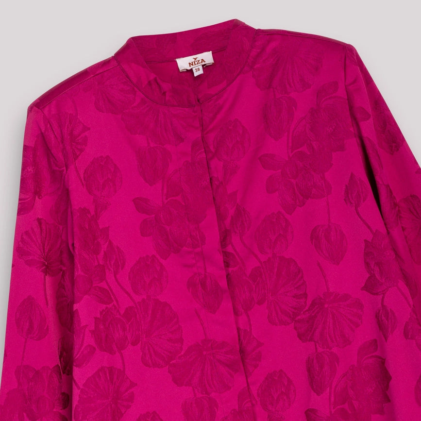 Verónica Jacquard Fuchsia Jacket-Jacket-NIZA-38-Urbanheer