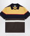 Versace Color-block striped cotton polo T-shirt