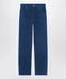 Versace Petrol blue cotton carpenter trousers