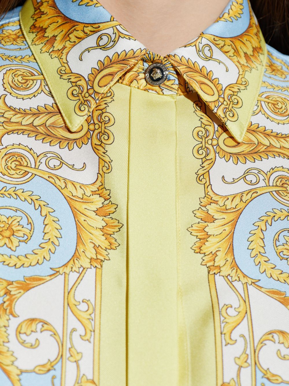 Versace Shirts Clear Blue