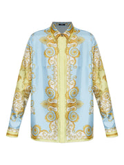 Versace Shirts Clear Blue