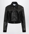 Versace Slim black leather blouson