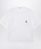 Versace White cotton jersey T-shirt with Medusa embroidery