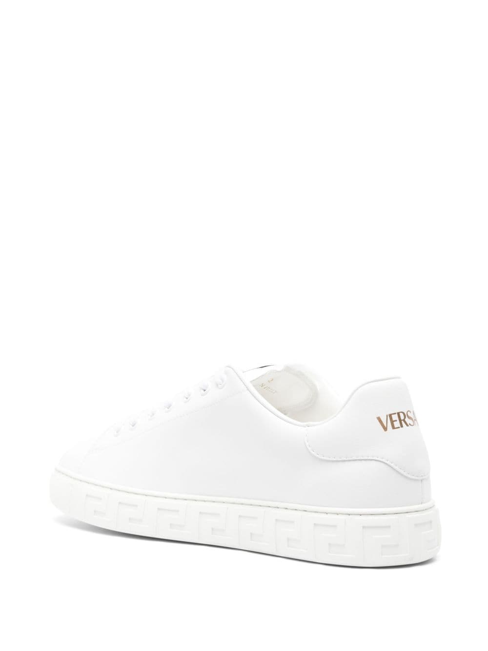 Versace greca faux leather sneakers