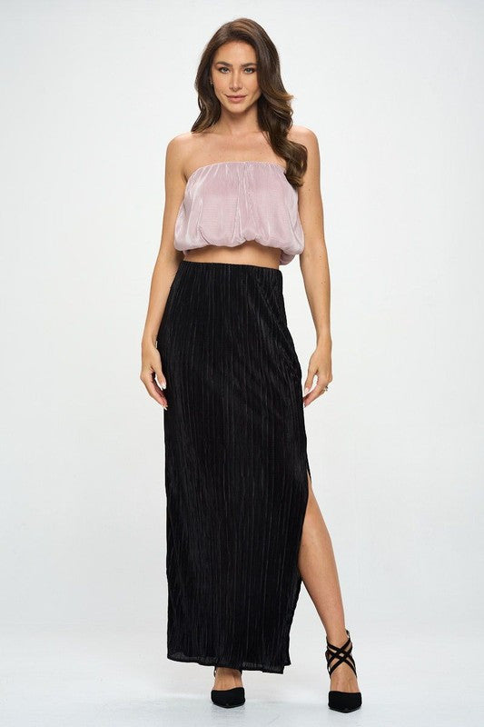 Vibrant Plisse Tube Crop Top-New Arrival-Reneecollection-Small-BEIGE-Urbanheer