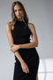 Vicky Mock Neck Sleeveless Dress Black-Dress-Papermoon-S-Black-Urbanheer