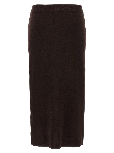 Victoria Beckham Bottoni Midi Skirt