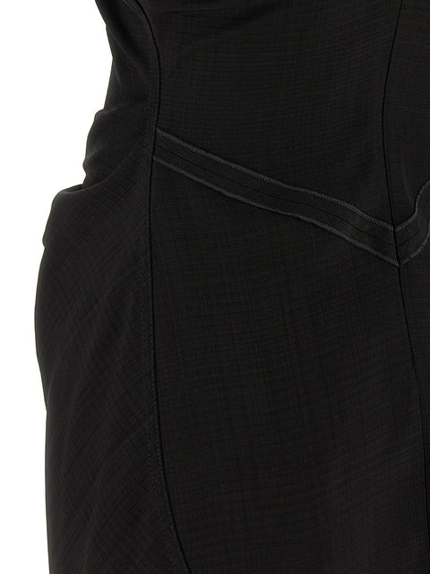 Victoria Beckham Gathered Waist Mini Dress