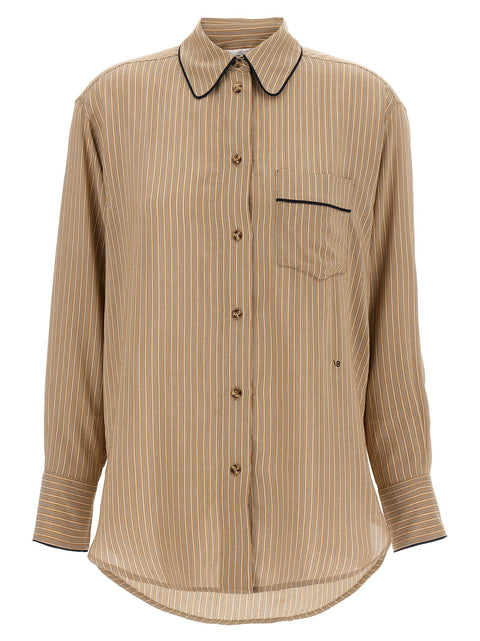 Victoria Beckham Piping Detail Pyjama Shirt