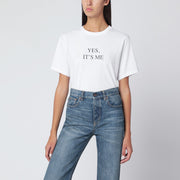 Victoria Beckham “Yes. It’s Me” T-shirt in white cotton