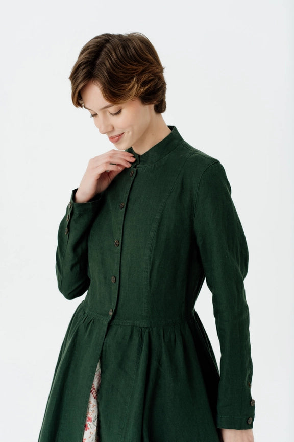 Victorian Coat Evergreen-Coat-Son de Flor-M-Evergreen-Urbanheer