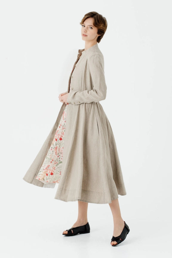 Victorian Coat Natural Linen-Coat-Son de Flor-XS-Natural Linen-Urbanheer