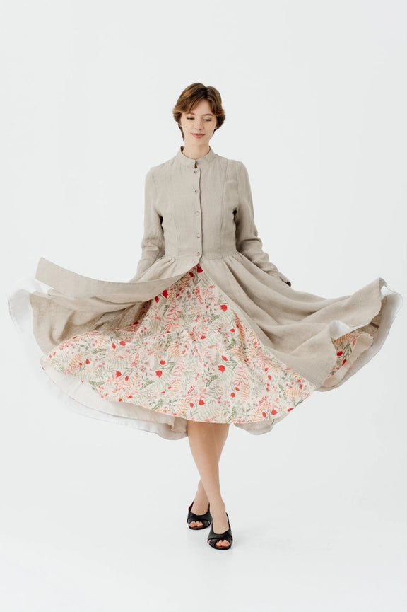 Victorian Coat Natural Linen-Coat-Son de Flor-XS-Natural Linen-Urbanheer