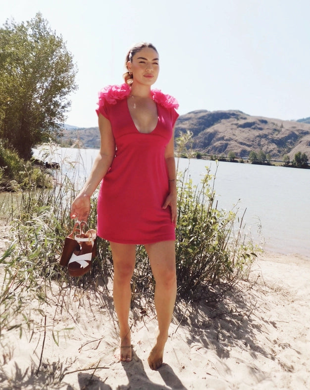 Villa Rosa Dress-Dress-Delayne Dixon-S-Fuchsia-Urbanheer