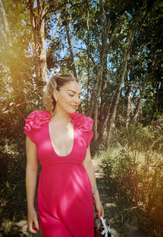 Villa Rosa Dress-Dress-Delayne Dixon-S-Fuchsia-Urbanheer