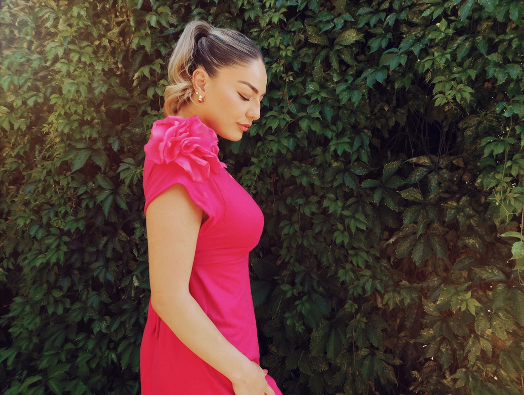 Villa Rosa Dress-Dress-Delayne Dixon-S-Fuchsia-Urbanheer