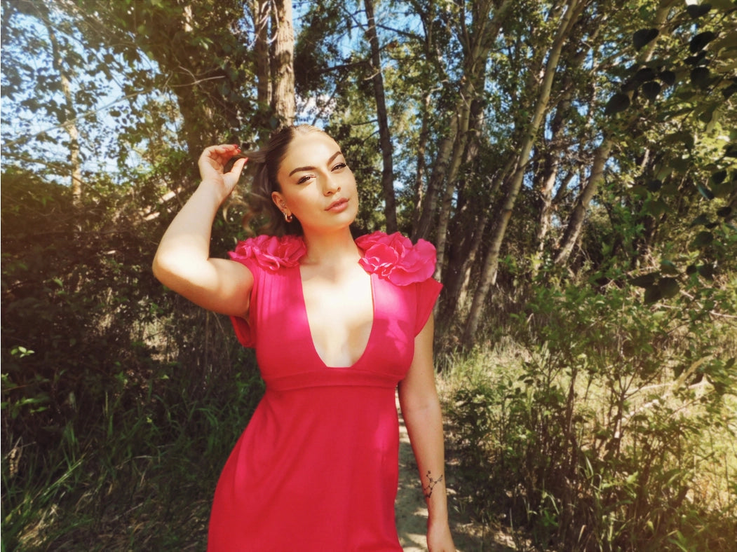 Villa Rosa Dress-Dress-Delayne Dixon-S-Fuchsia-Urbanheer