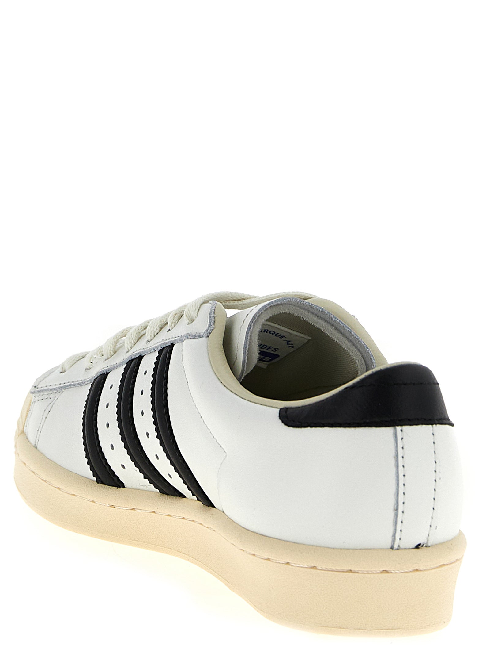 Vintage Leather Sneakers with Comfort Sole