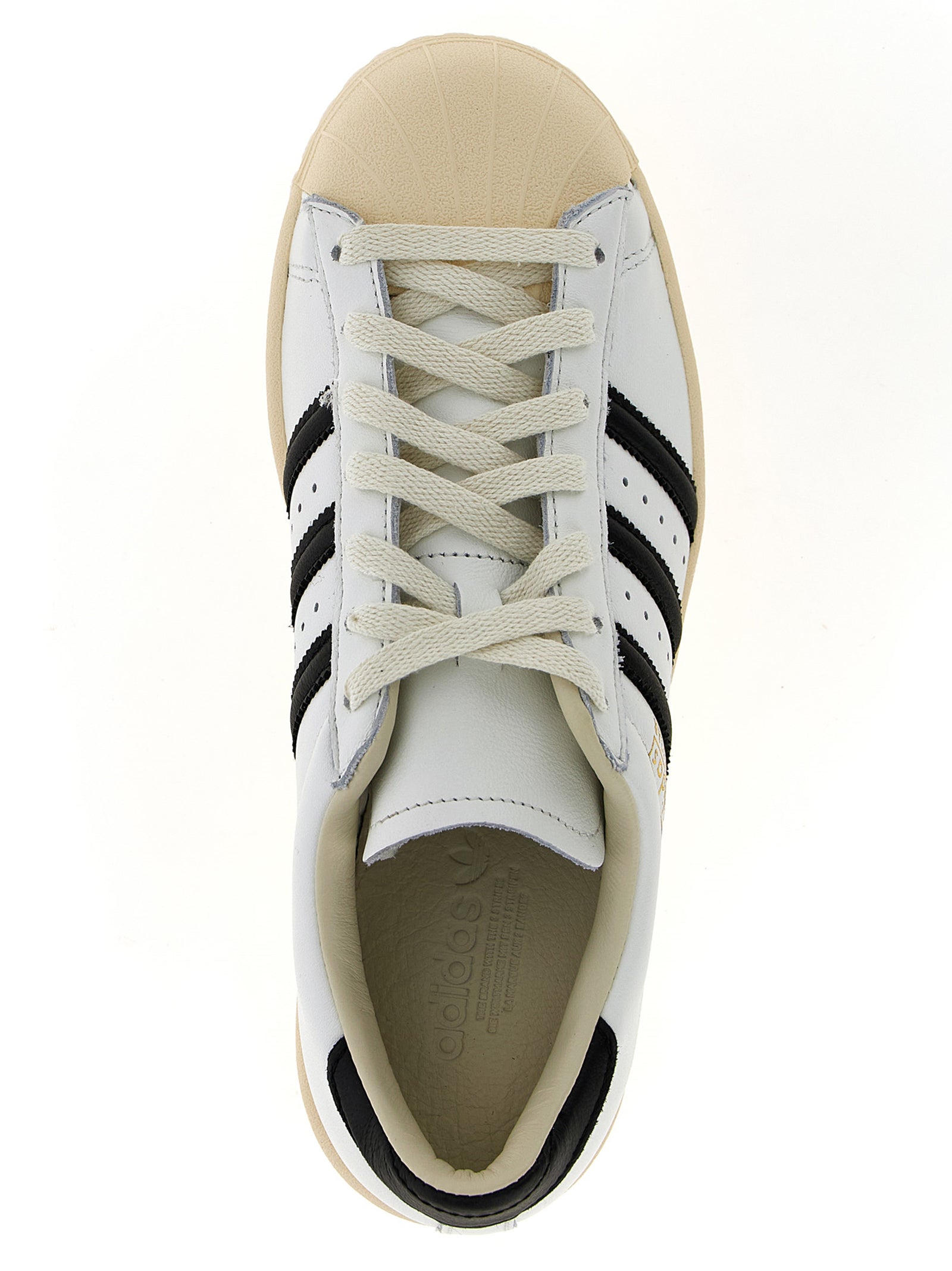 Vintage Leather Sneakers with Comfort Sole