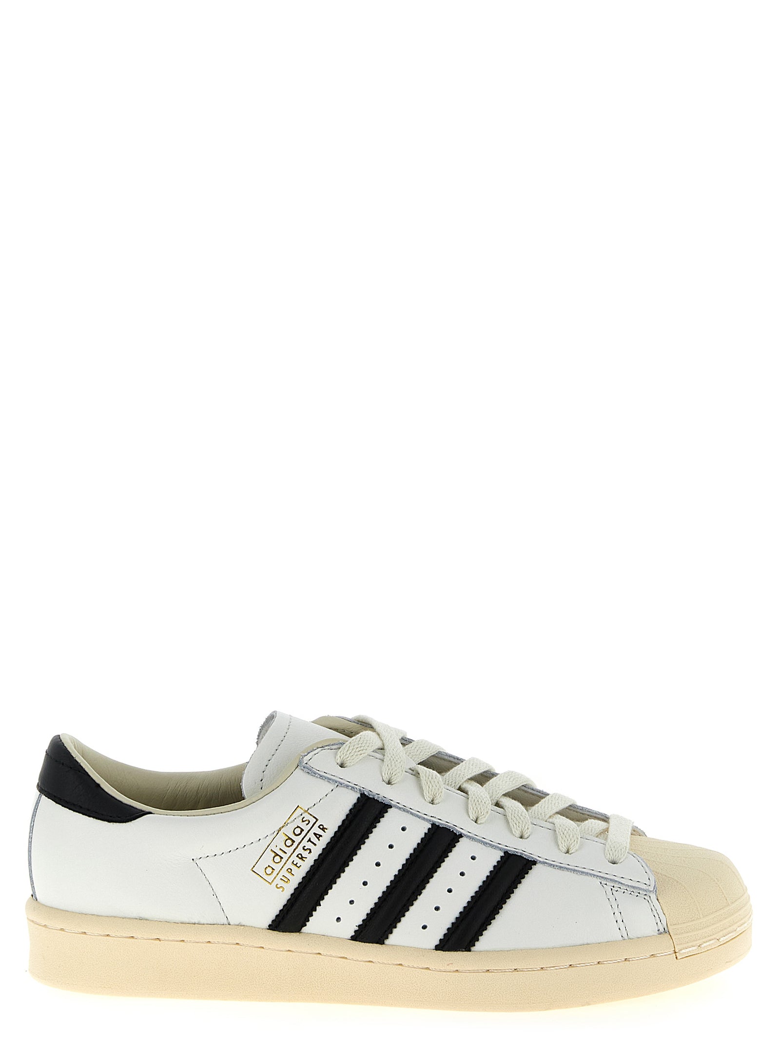 Vintage Leather Sneakers with Comfort Sole