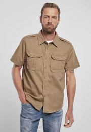 Vintage Shirt Shortsleeve-Shirt-Norvine-S-camel-Urbanheer