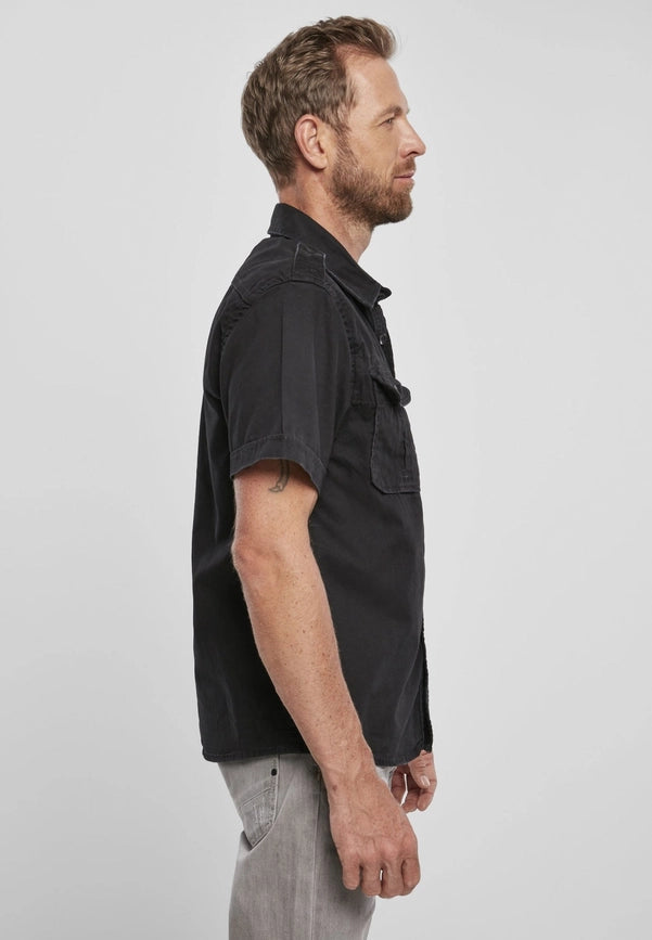 Vintage Shirt Shortsleeve black-Shirt-Norvine-S-black-Urbanheer