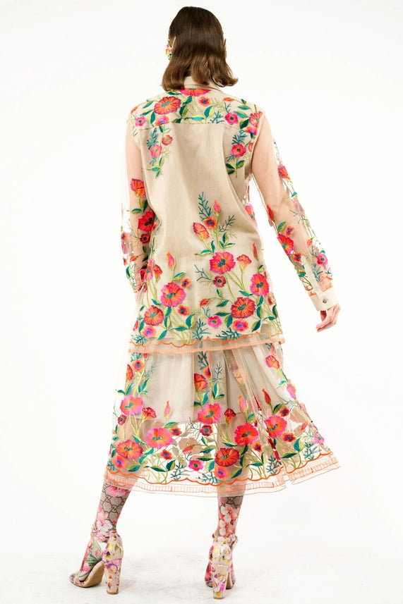 Vintage Tulips Shirt-Shirt-Aratta-XS-Beige tulip-Urbanheer