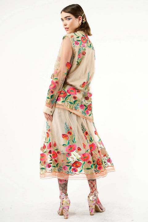 Vintage Tulips Shirt-Shirt-Aratta-XS-Beige tulip-Urbanheer