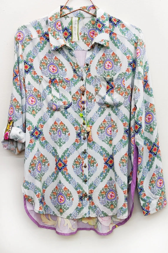 Violet Shirt-Shirt-Aratta-S-Soft Slate-Urbanheer