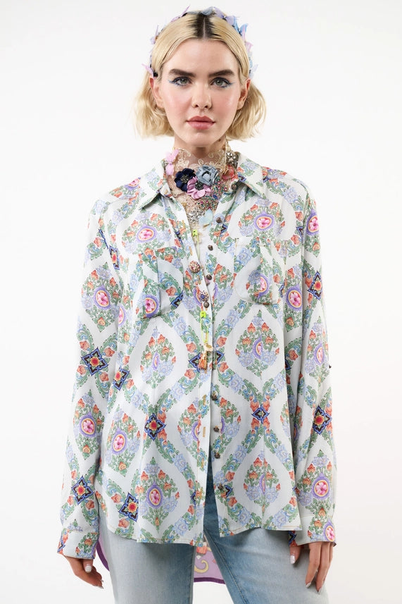 Violet Shirt-Shirt-Aratta-S-Soft Slate-Urbanheer