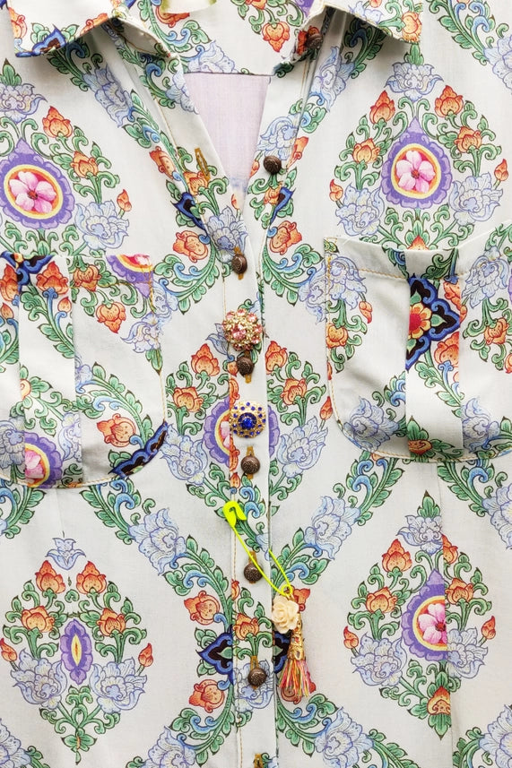 Violet Shirt-Shirt-Aratta-S-Soft Slate-Urbanheer