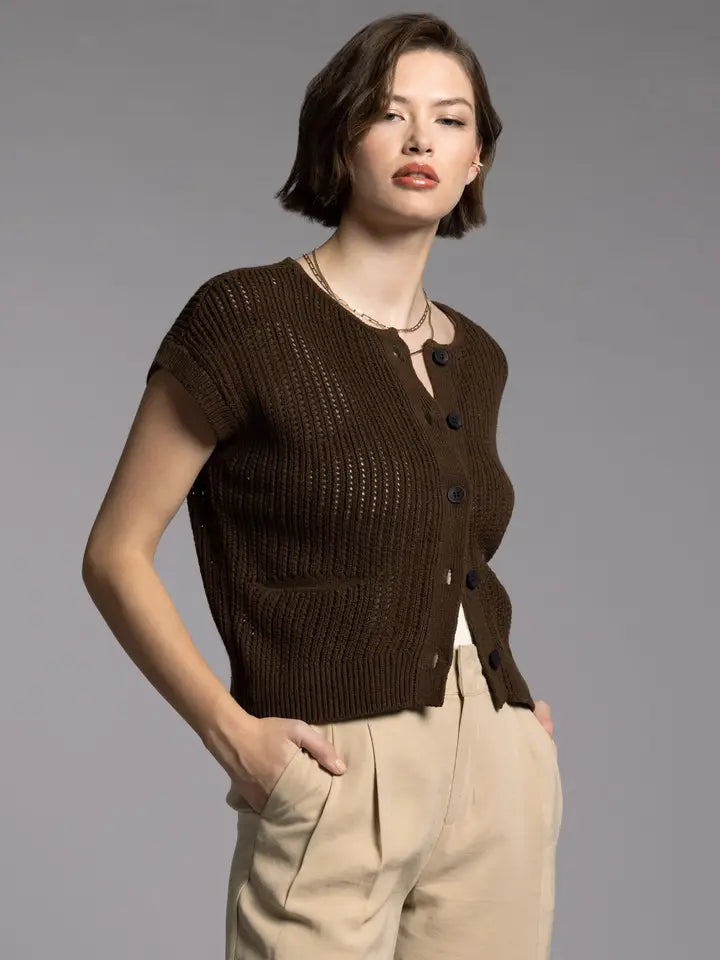Violette Cardigan BLACK BROWN-Cardigan-Weekend Los Angeles-XS-BLACK BROWN-Urbanheer