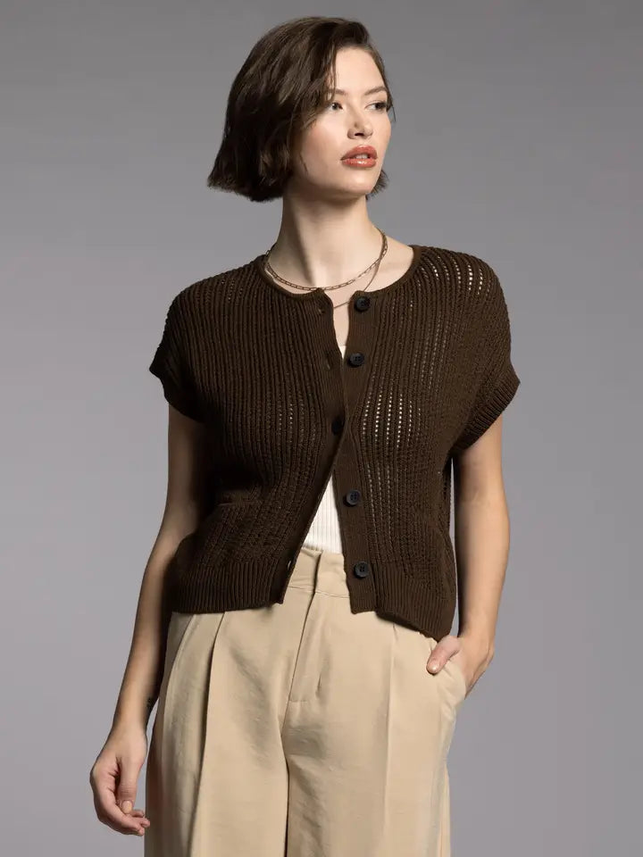Violette Cardigan BLACK BROWN-Cardigan-Weekend Los Angeles-XS-BLACK BROWN-Urbanheer