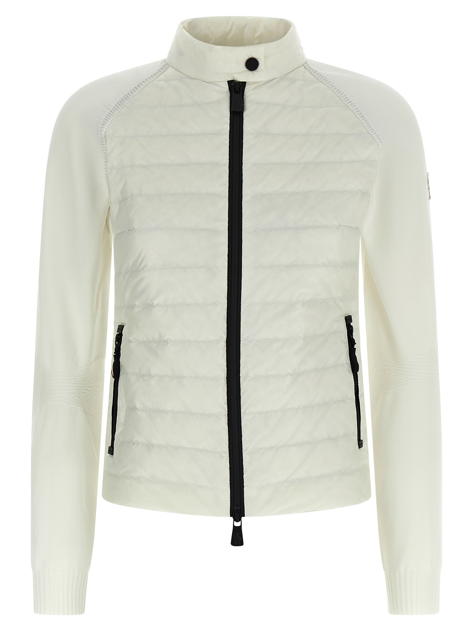 Viscose Blend Goose Feather Padded Cardigan for Comfort