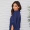 Viscose Front Tie Button Down Shirts-Shirts-MILIO MILANO-XS-CRUB-Urbanheer