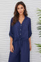 Viscose Front Tie Button Down Shirts-Shirts-MILIO MILANO-XS-CRUB-Urbanheer