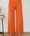Viscose Knit Flared Pants - Orange