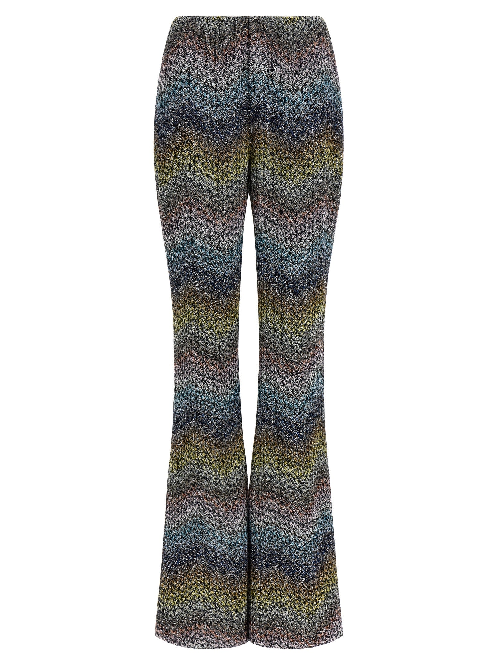 Viscose Lamé Breathable Comfort Trousers for Everyday Wear
