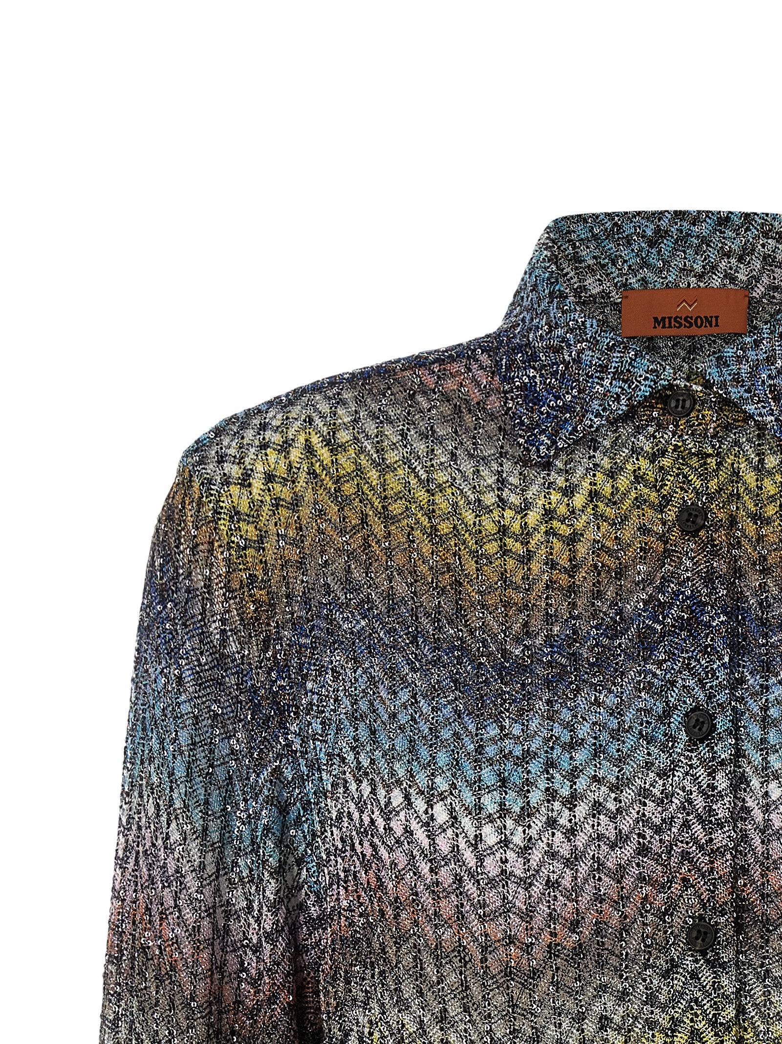 Viscose Lamé Sequin Shirt for Comfort